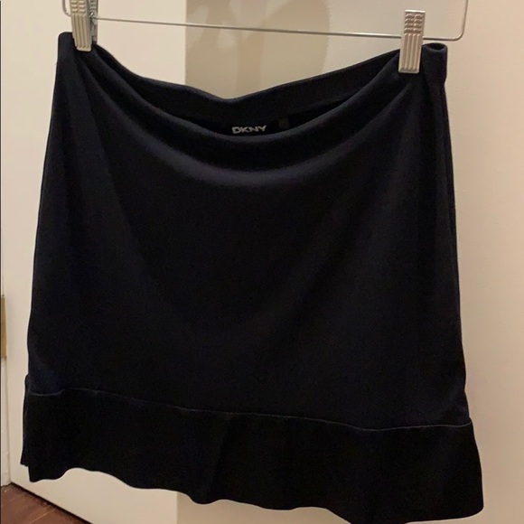 DKNY Skirt Black Size Petite Crepe and Satin - Picture 6 of 6